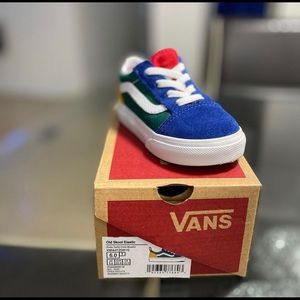 Toddler color block vans